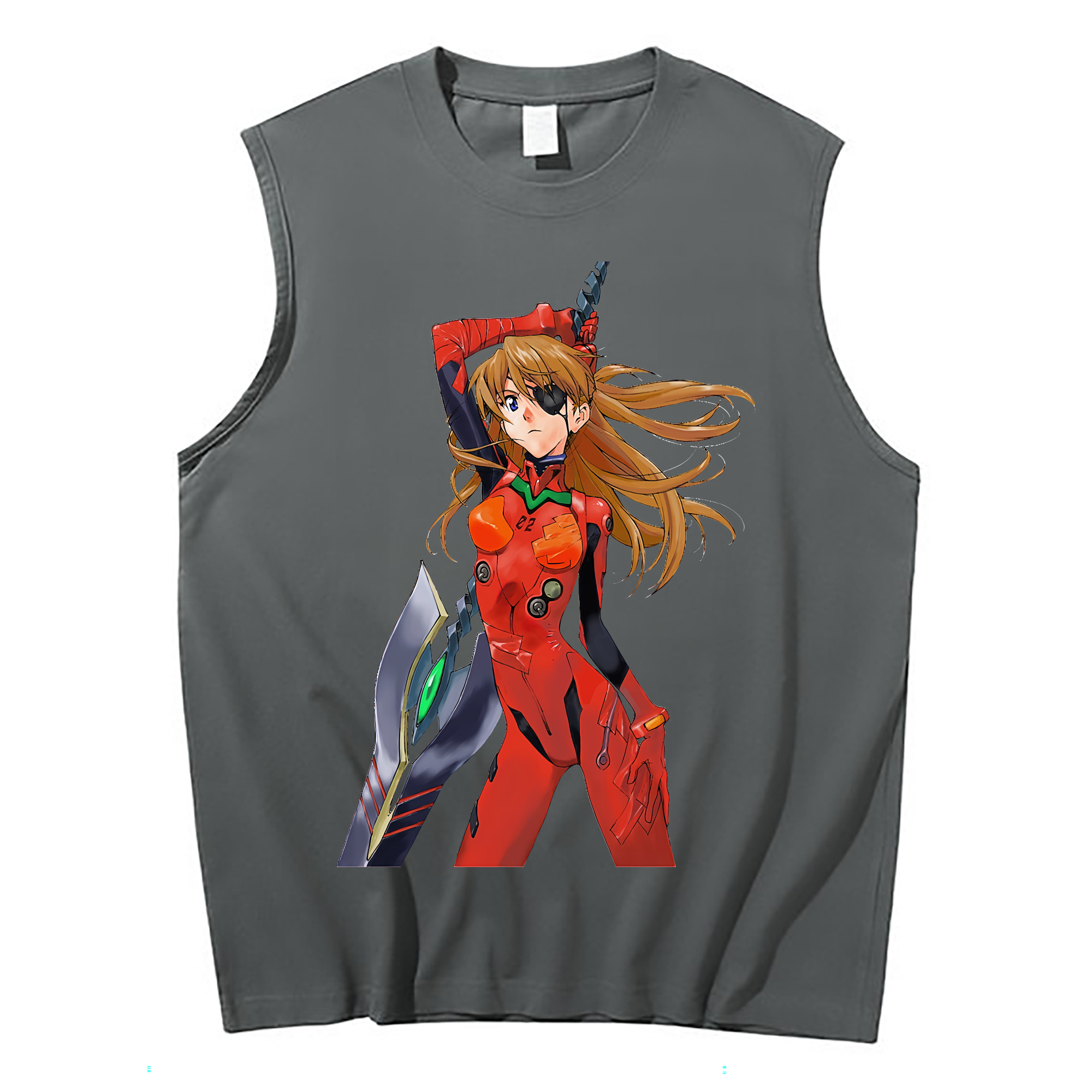 （画像用） EVA 新世紀エヴァンゲリオン コットン100％タンクトップ（フロントプリント）